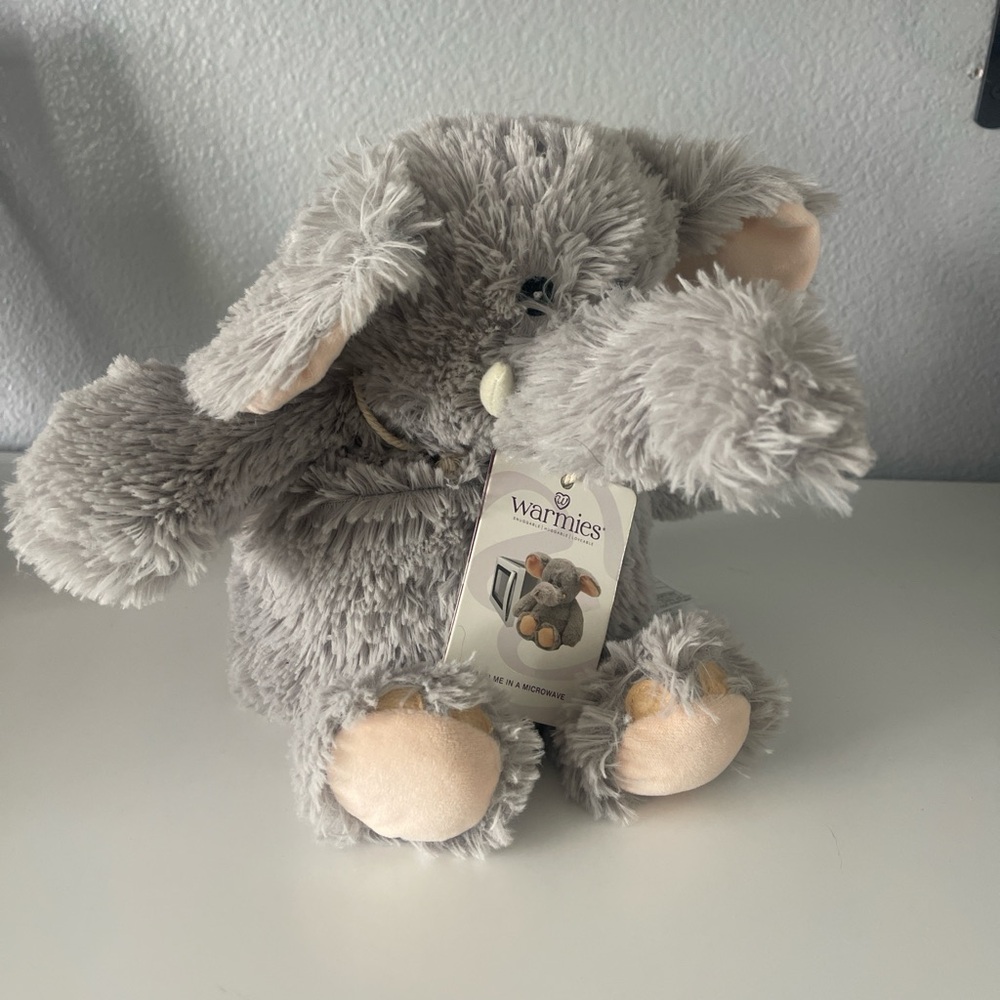 Warm Snuggly Gray Elephant Plush